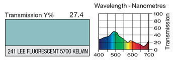 LEE 241 LEE Fluorescent 5700 Kelvin Lighting Gel
