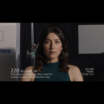 LEE 228 Brushed Silk Lighting Gel Filter Comparison