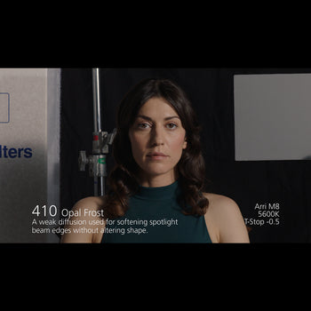 LEE 410 Opal Frost White Diffusion Lighting Gel Comparison
