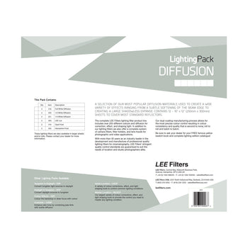 LEE Diffusion Studio Lighting Gel Pack