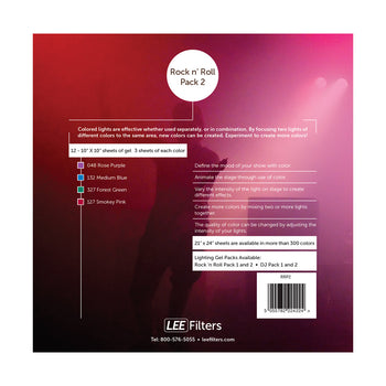 LEE Rock & Roll Lighting Gel Pack 2