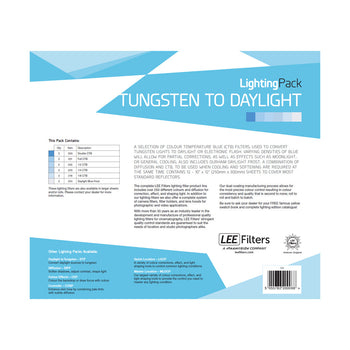 LEE Tungsten to Daylight Lighting Gel Studio Pack